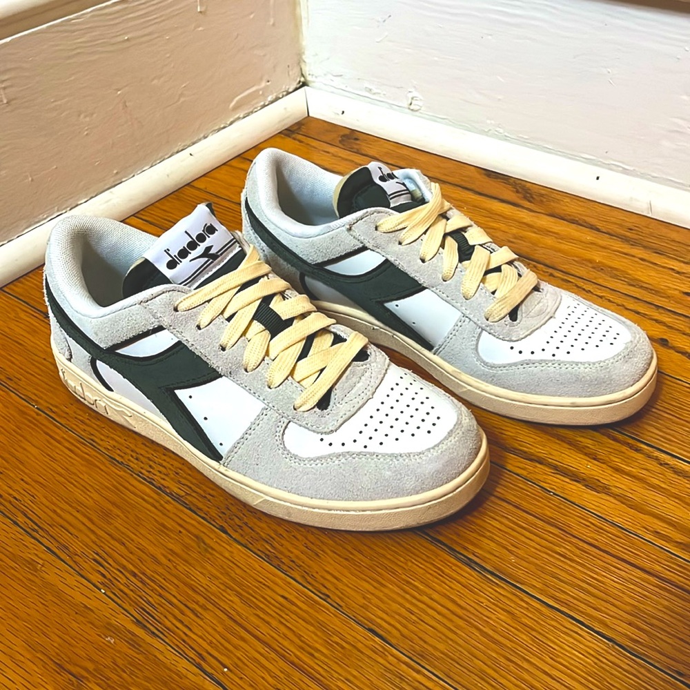 Diadora Magic Basket Low Icona women’s 7 US WHITE/GREEN